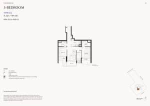 The Serra Residences 3 Bedroom Type C1