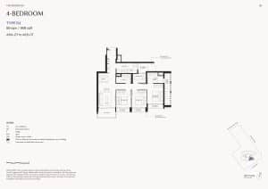 The Serra Residences 4 Bedroom Type D1