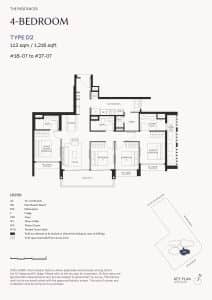 The Serra Residences 4 Bedroom Type D2
